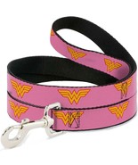 Wonder Woman Logo Pink Dog Leash by Buckle-Down - Last One! - $23.97