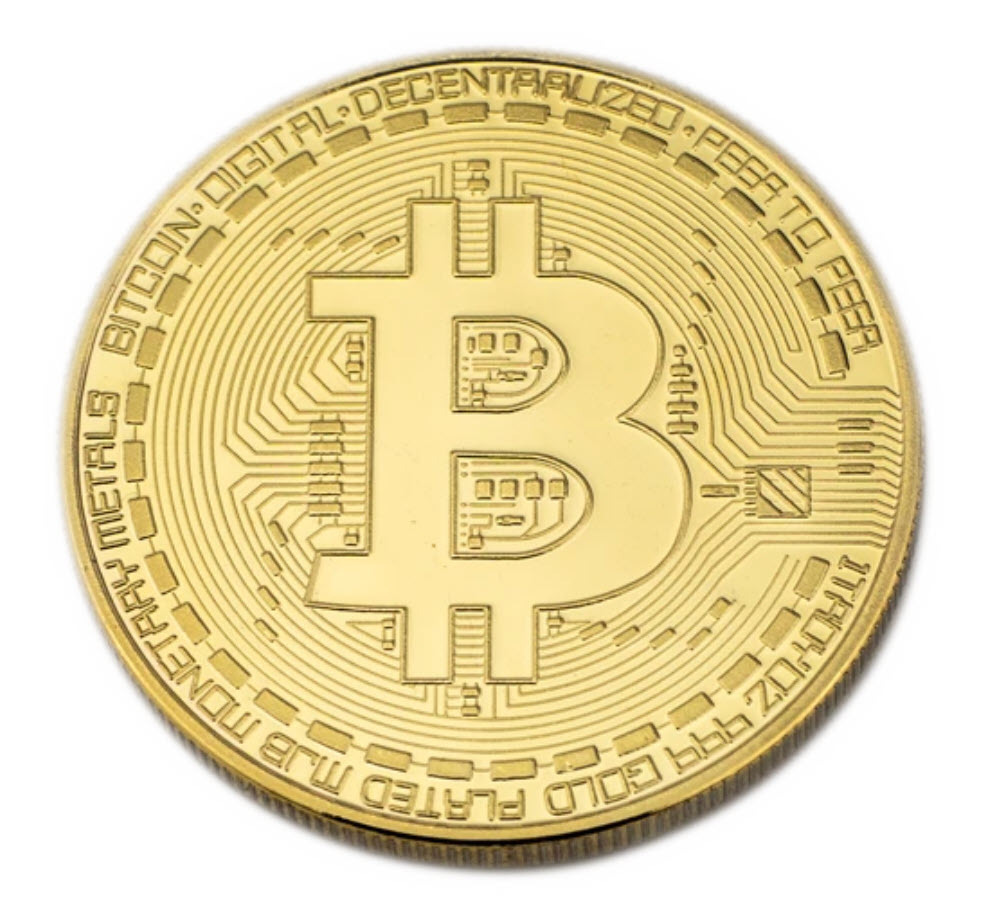 2016 1OZ REPLICA 24K GOLD BITCOIN! BRAND NEW!! A++ QUALITY WITH FREE GOLD GIFT!!