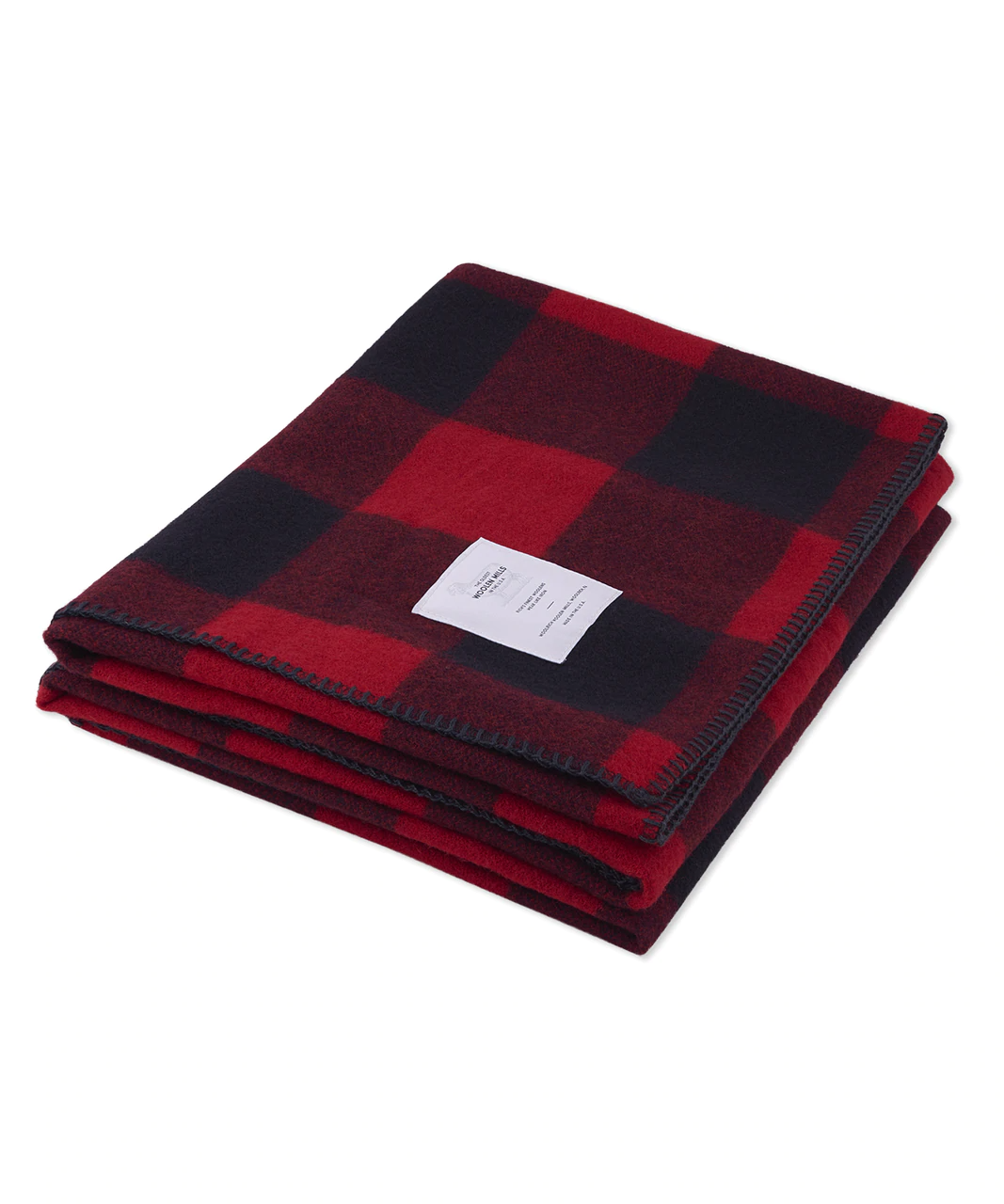 Primary image for Woolrich Rough Rider Iconic Buffalo Luxury Wool Throw Blanket (50"x60") Red