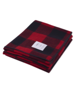 Woolrich Rough Rider Iconic Buffalo Luxury Wool Throw Blanket (50&quot;x60&quot;) Red - $349.99
