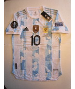 Lionel Messi Argentina 2022 Finalissima Match Slim Home Soccer Jersey 2021-2022 - $130.00
