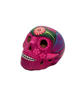 Day of The Dead DOD Medium Sugar Skull Lantern Matte Pink Multi - $29.69