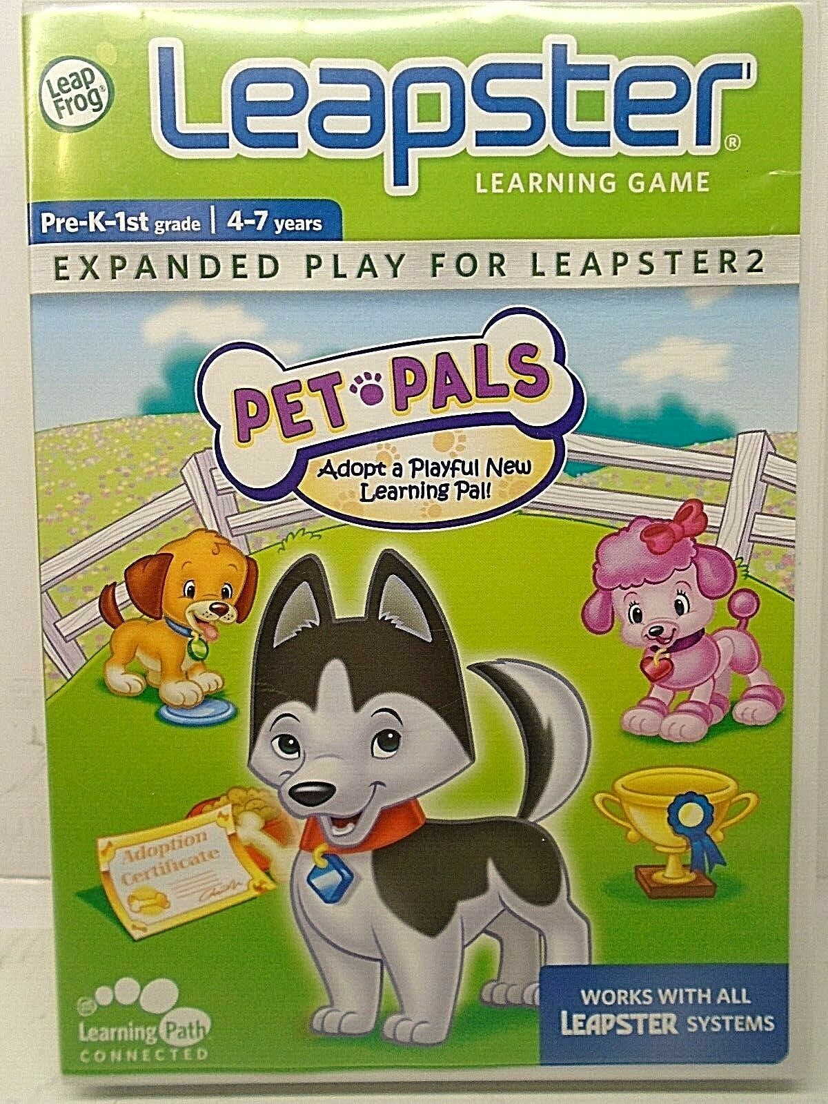 LeapFrog Leapster PET PALS Learning Game Cartridge With Case 
