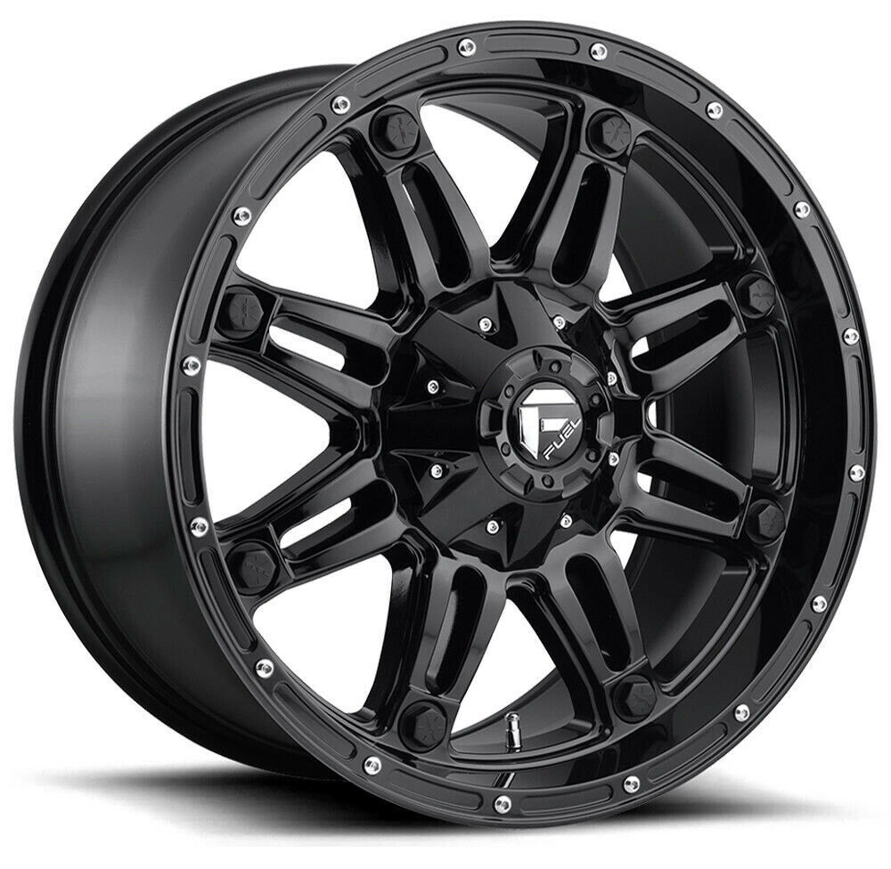 One 20x10 Fuel Hostage D625 5x5.5/5x150 18 Gloss Black Wheels Rims