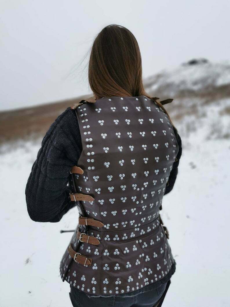medieval Brigandine of titanium chest armor Medieval breastplate for