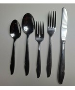 5 Piece Oneida Craft Deluxe Profile Stainless Spoon Fork Knife Dinner Set - $11.64