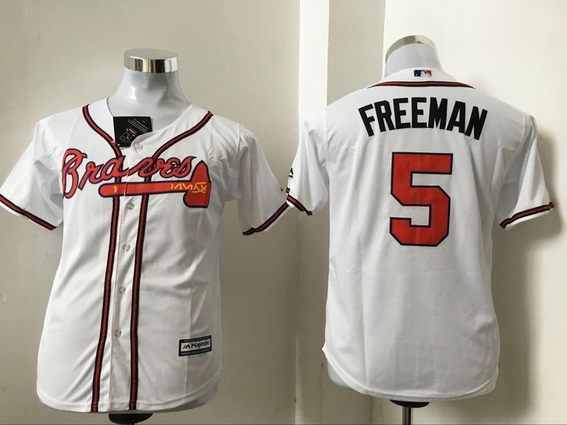 Kids Atlanta Braves #5 Freddie î€€Freeman Jerseyî€ Baseball MLB î€€Jerseysî€ ...