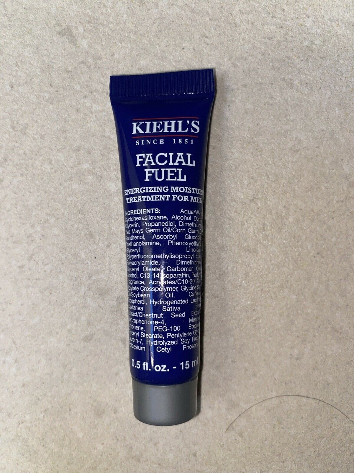 New Kiehl's Facial Fuel Moisturizer For Men .05 Ounce New Exfoliators