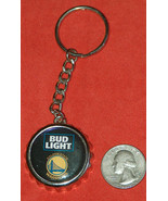 Bud Light Golden State Warriors Dubs NBA Metal Bottle Cap Key Chain Beer... - $18.39