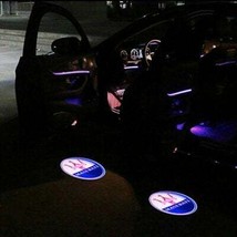 2x PCs Maserati Logo Wireless Car Door Welcome Laser Projector Shadow LED Light  - $23.50
