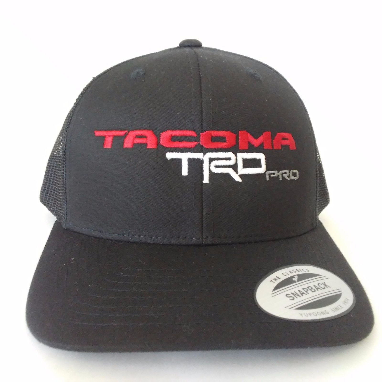 New TRD PRO TOYOTA Hat Cap BLACK YUPOONG EMBROIDERED Hats