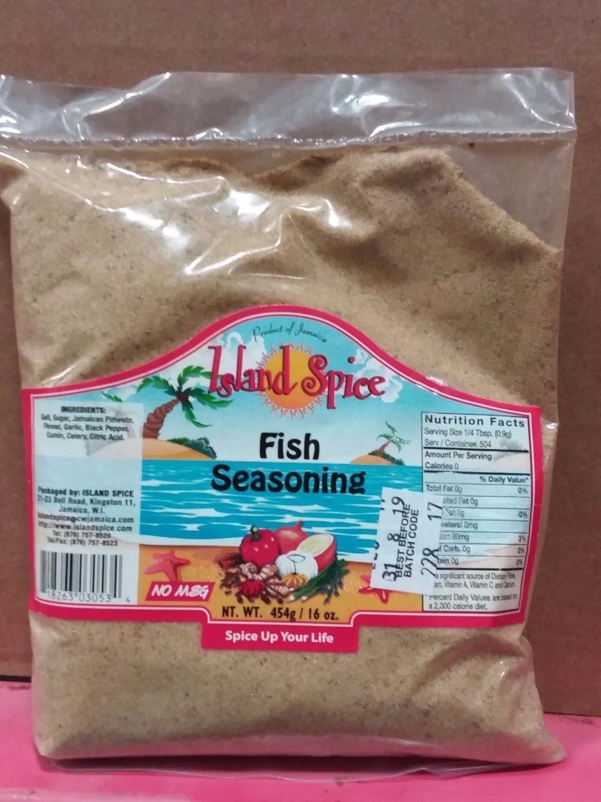 island spice jamaican fish seasoning no msg 16 oz Food & Beverages