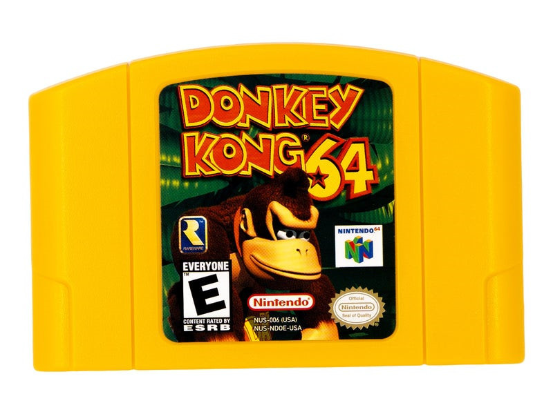 Donkey Kong 64 Game Cartridge Yellow For Nintendo 64 N64 USA Version