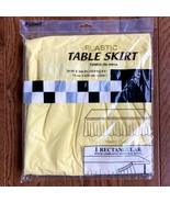 NEW Plastic Table Skirt Yellow Lavender Gray Wrap Around Tape Strip Disp... - $4.40+