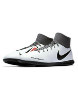 Nike Phantom VSN Club DF IC Platinum Gray Red Soccer Mens Size 11.5 AO32... - $54.95