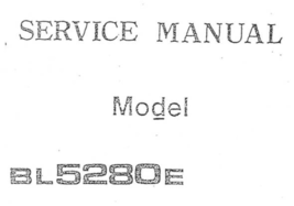 Baby Lock BL5280E Service Manual - $8.99