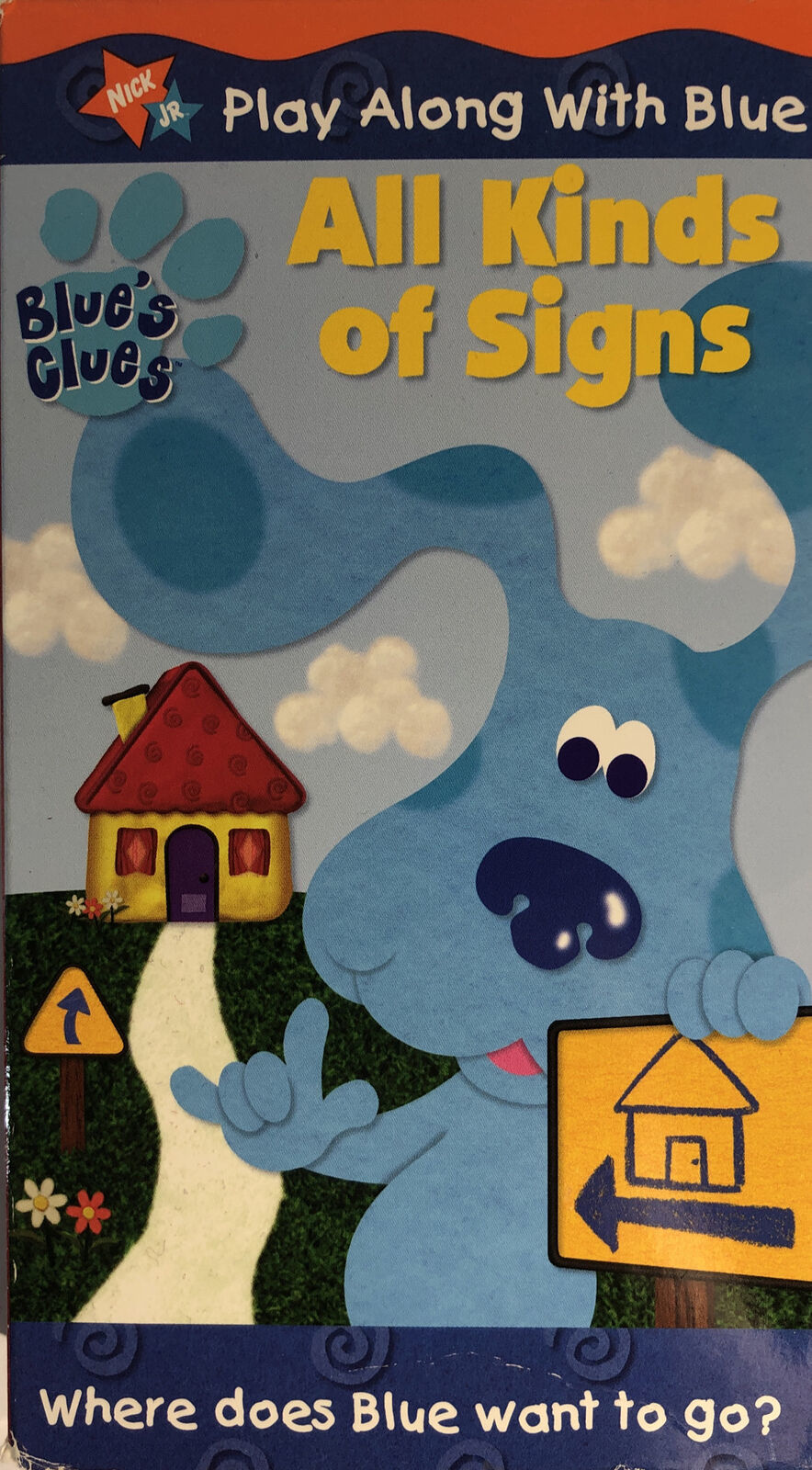 Blue's Clues All Kinds Of Signs(VHS 2000)NICK Jr W Marlee Matlin-RARE-SHIPN24HRS