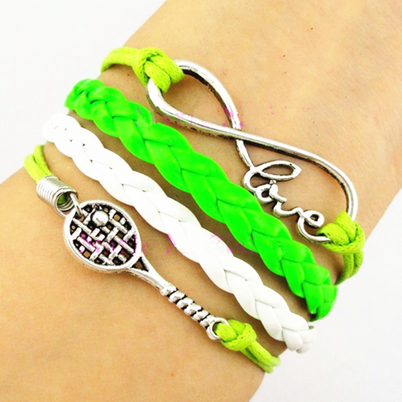 tennis ball bracelet Tennis sport fans Bracelet Tennis Racket Racquet
