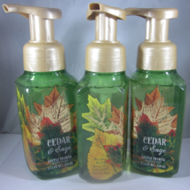 3  Bath & Body Works Gentle Foaming Hand Soap citrus cedarwood  Cedar & Sage - $57.99