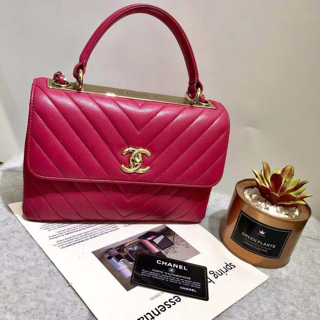 chanel pink trendy cc