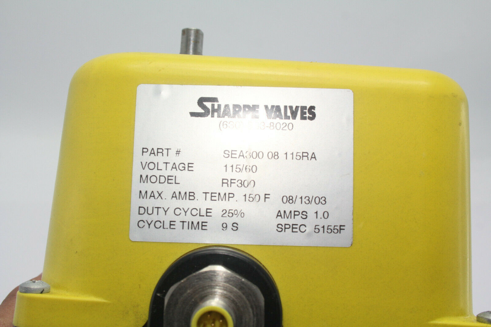 Sharpe Valve SEA 300 08 115RA 3/4