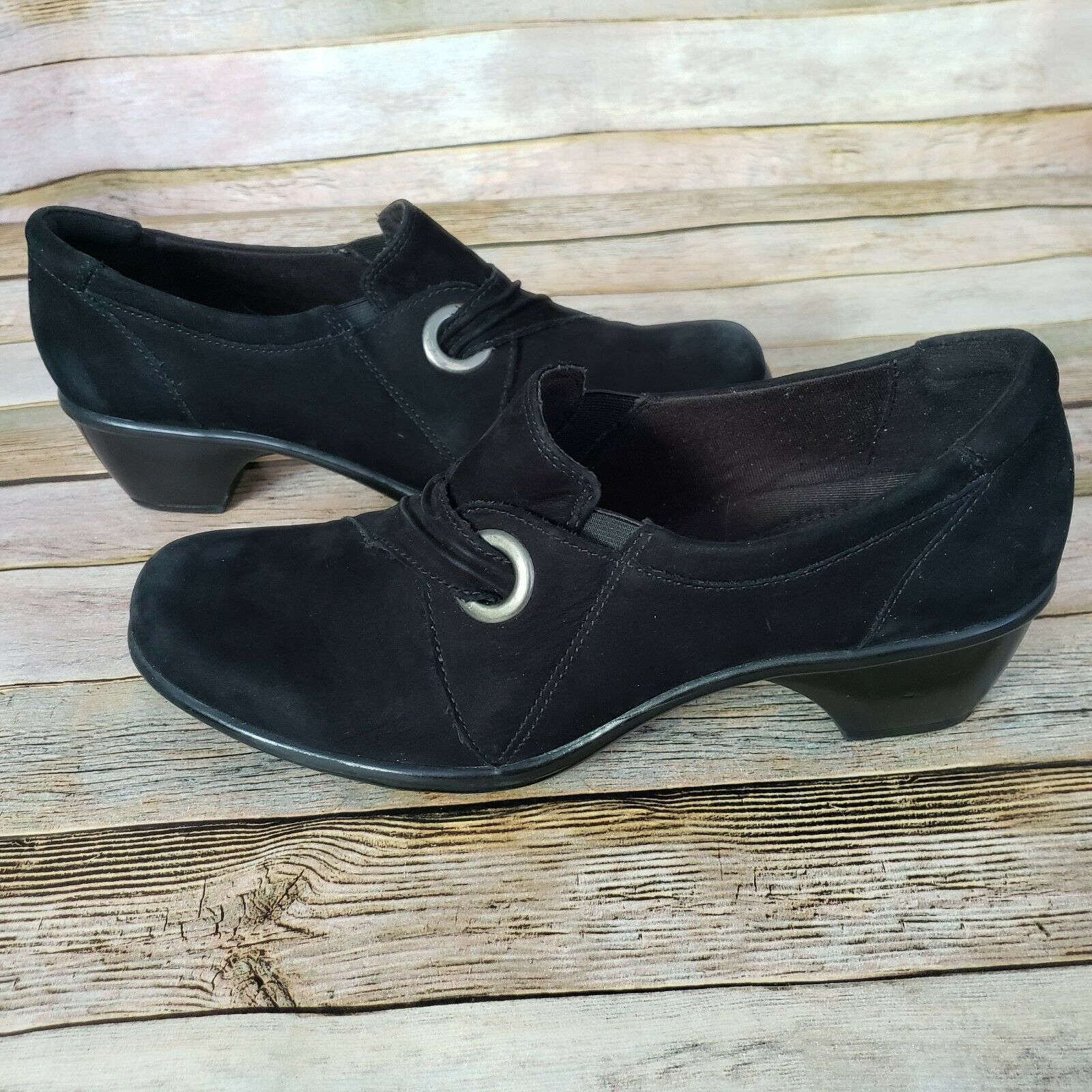 clarks bendables slip on shoes