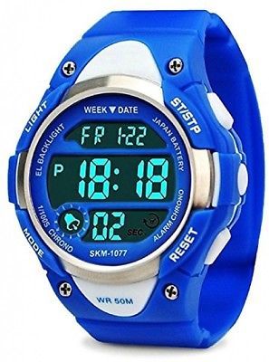 Boys Sport Digital Watch, Kids Outdoor Waterproof Electronic Watches With LED -