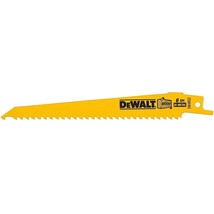 Dewalt Reciprocating Saw Blades, Taper Back, 6-Inch, 6 Tpi, 5-Pack (Dw4802) - $16.99