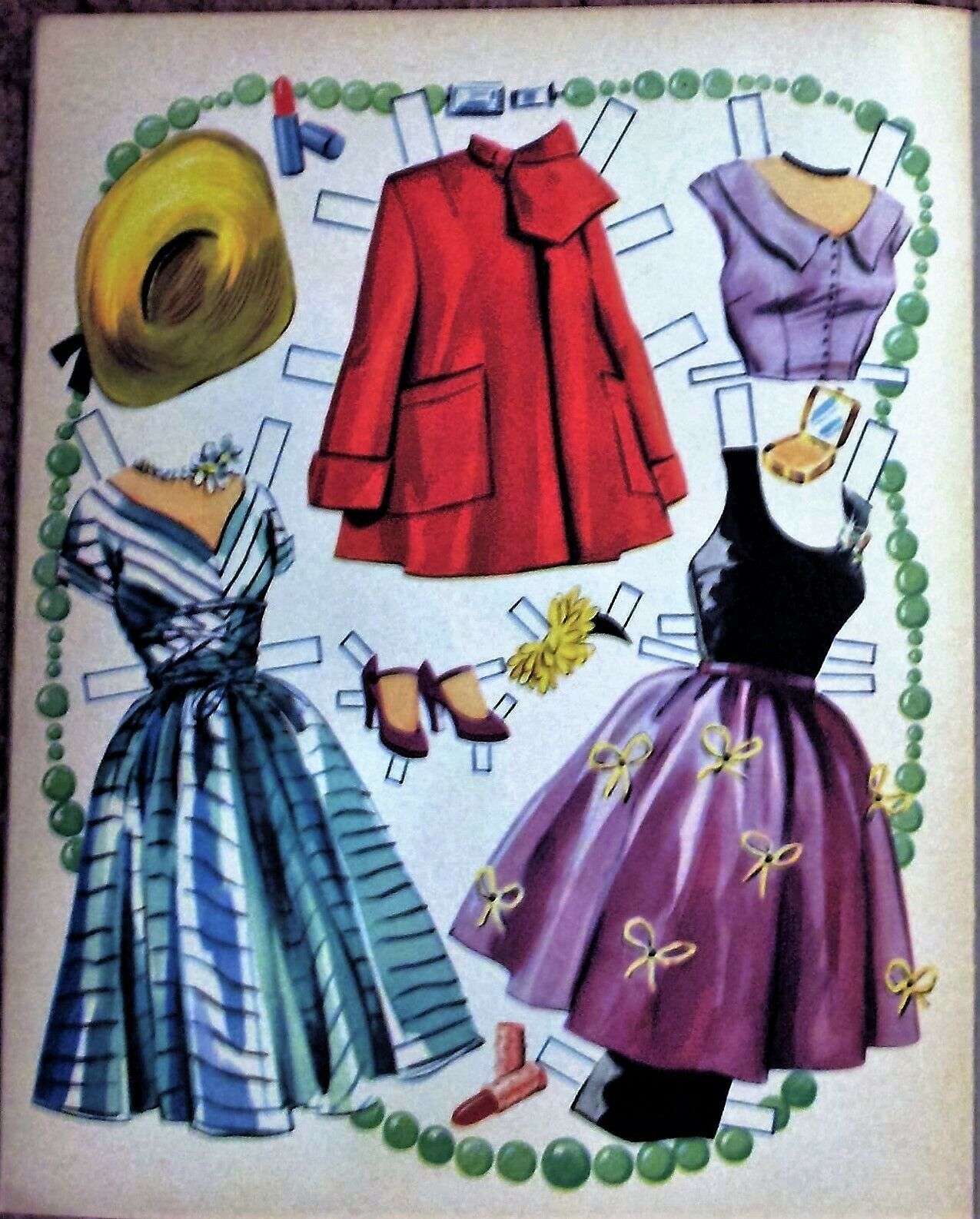 VINTAGE UNCUT 1957 ROSEMARY CLOONEY PAPER DOLLS~#1 REPRODUCTION ...