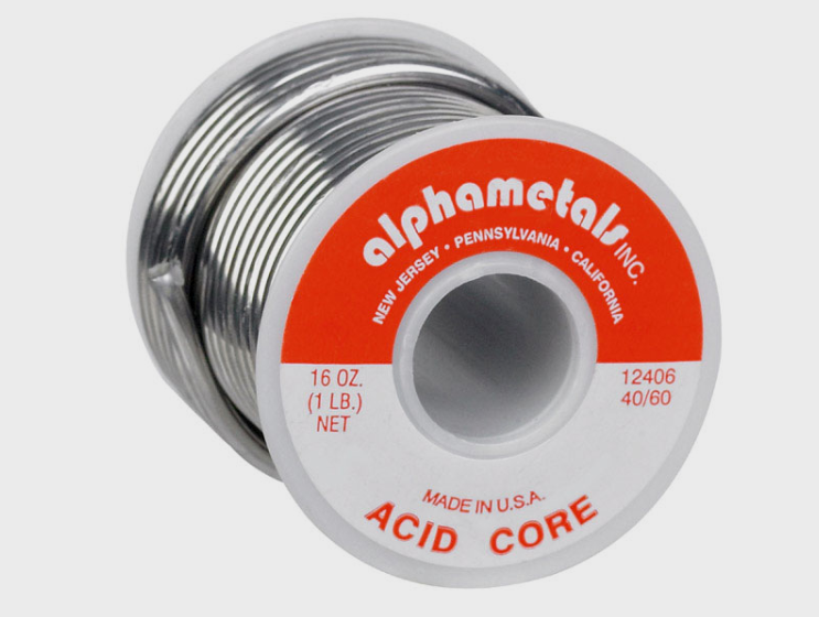 Alpha Fry ACID CORE Repair Solder Non-Electrical Tin/Lead 0.125 Dia 16 oz 12406