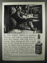1986 Jack Daniel's Whiskey Ad - In the Small Town - $14.99
