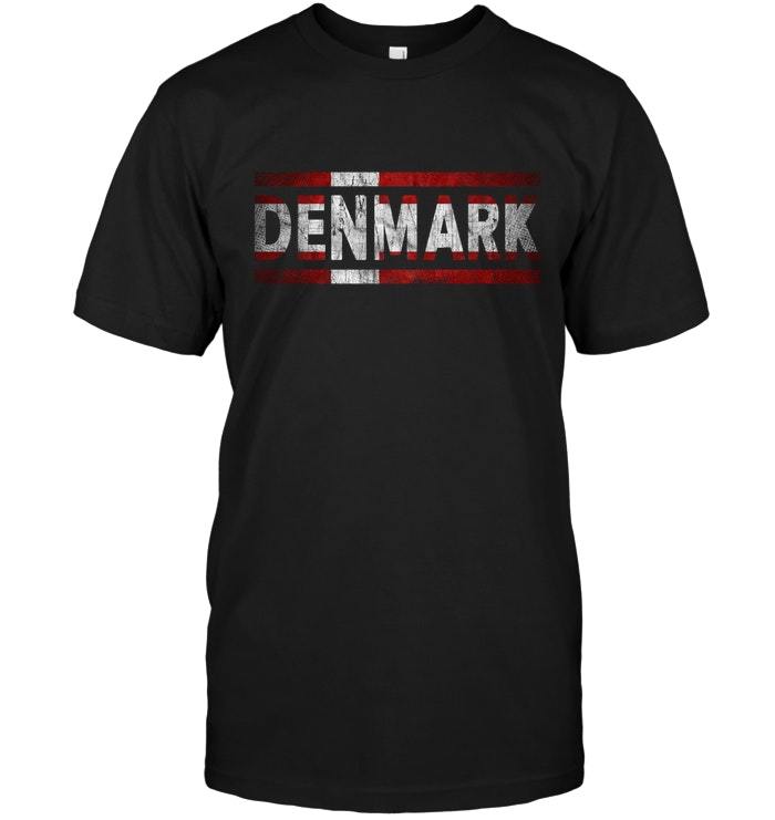 Retro Flag of Denmark T Shirt Copenhagen Vintage TShirts, Tank Tops