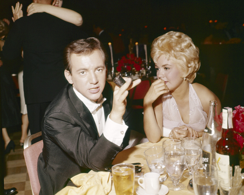 Bobby Darin and Sandra Dee Candid at Hollywood Event 16x20 Canvas ...