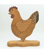 Vintage Canadian Folk Art Carved Chicken Hen Country Decor St Thomas Ont... - £25.55 GBP