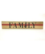Firefighter Thin Red Line Family Handcrafted Rustic Wooden Wall Sign Lig... - $22.99