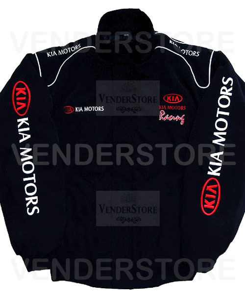 Kia team racing motorsport auto sport rally car top coat jacket size M