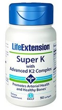 4 PACK Life Extension Super K MK-4 MK-7 90 gel NON GMO image 1
