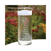 In Loving Memory Memorial Cylinder Wedding Memorial Candle Holder Ceremony - $24.06