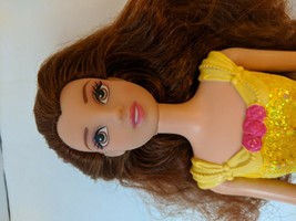 Mattel Disney Princess Beauty & Beast Belle 2012 Doll w/ Molded Glitter Torso - $5.00