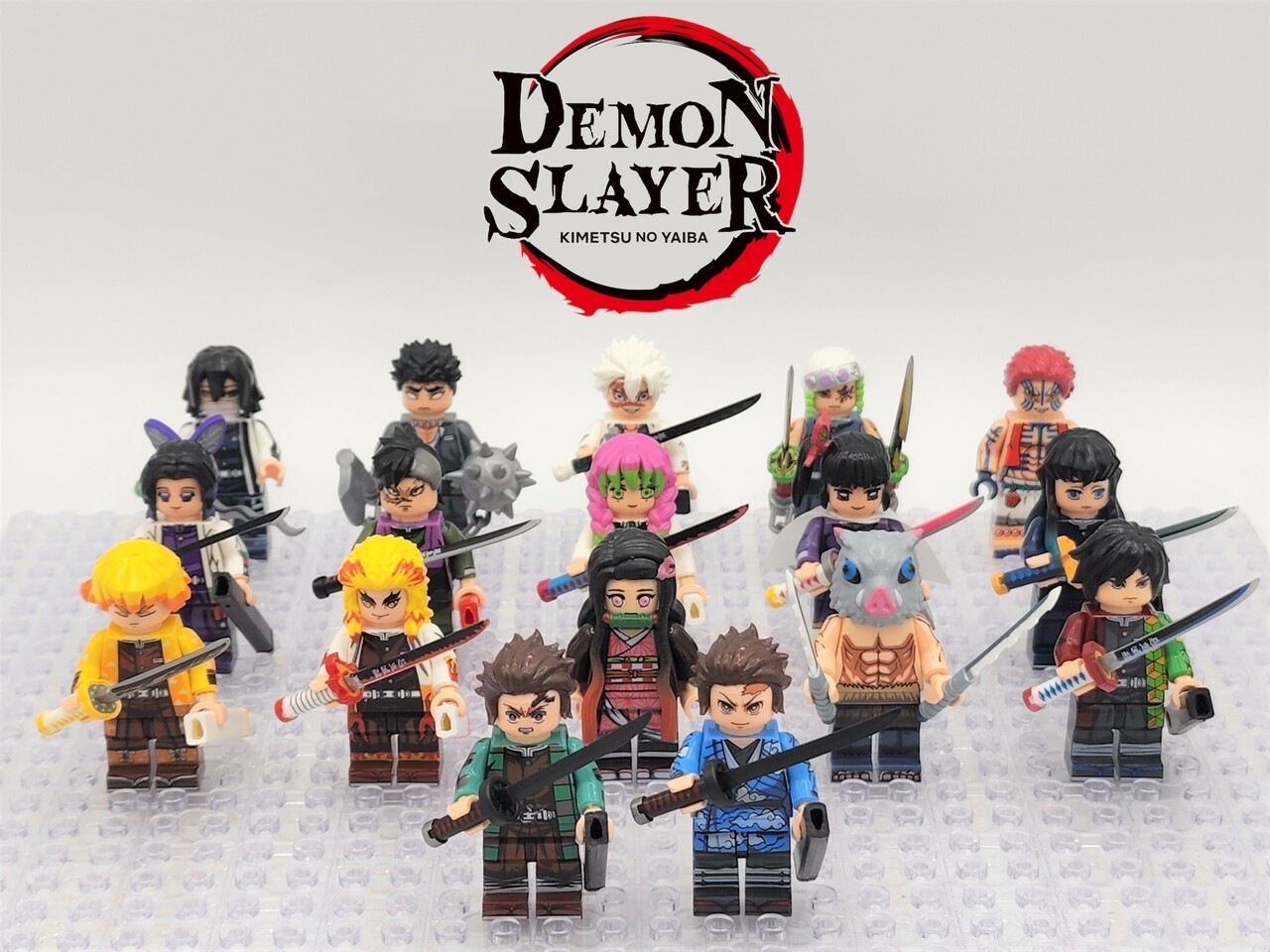 Demon Slayer:Kimetsu no Yaiba Characters Collection 17 MOC Minifigures Lot
