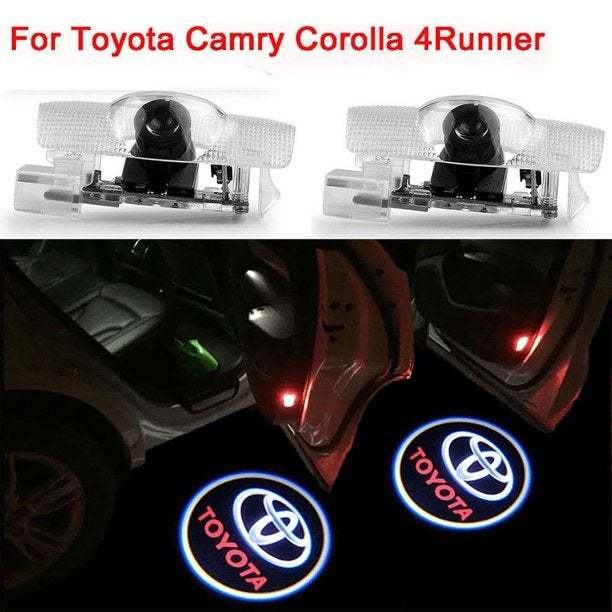 2x Pcs LED Welcome Courtesy Door Ghost Shadow Projector Light Assembly FOR Toyot