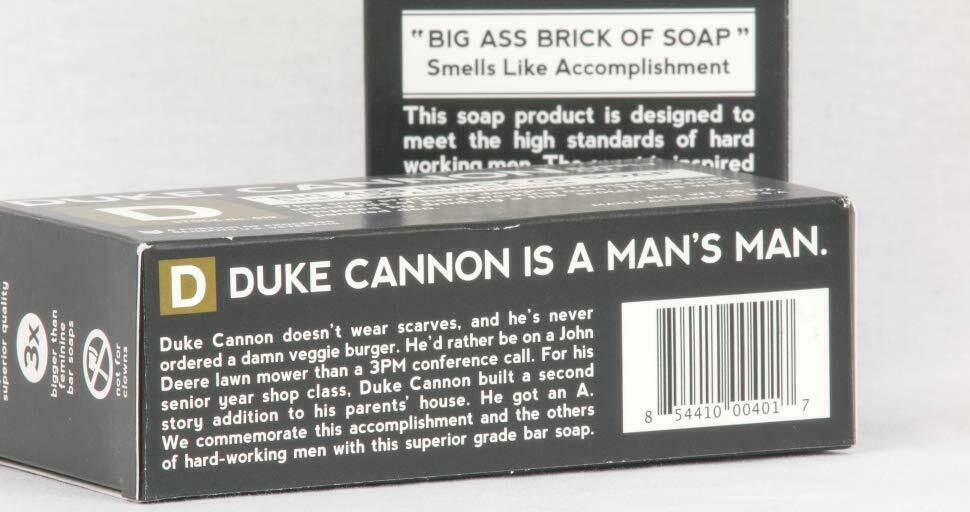 Duke Cannon Mens Big Ass Brick Soap Bar Smells Like Accomplishment 10oz Bar Soaps 2748