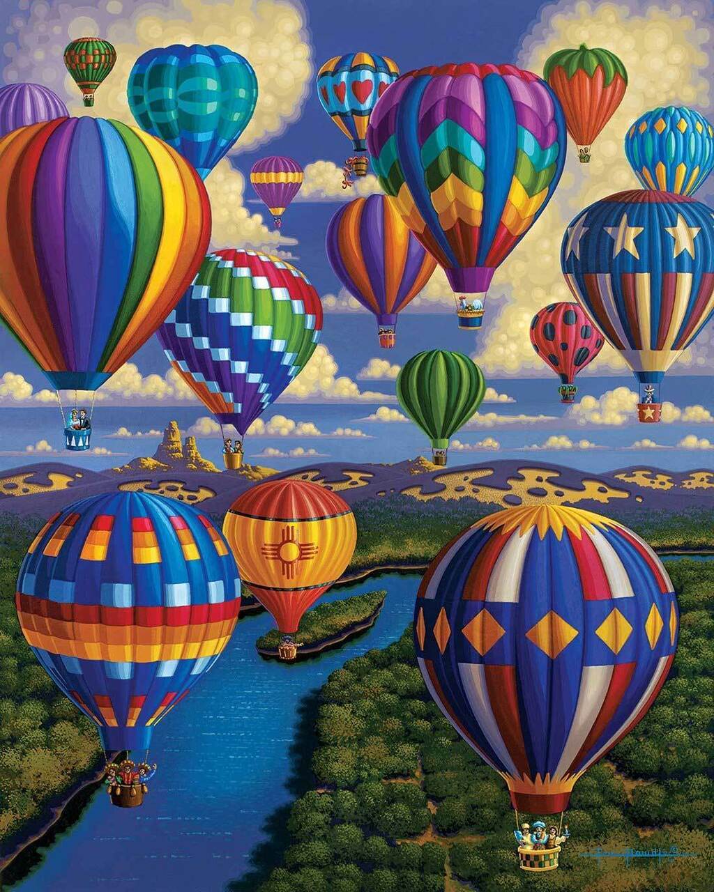 Balloon festival   traditional puzzle