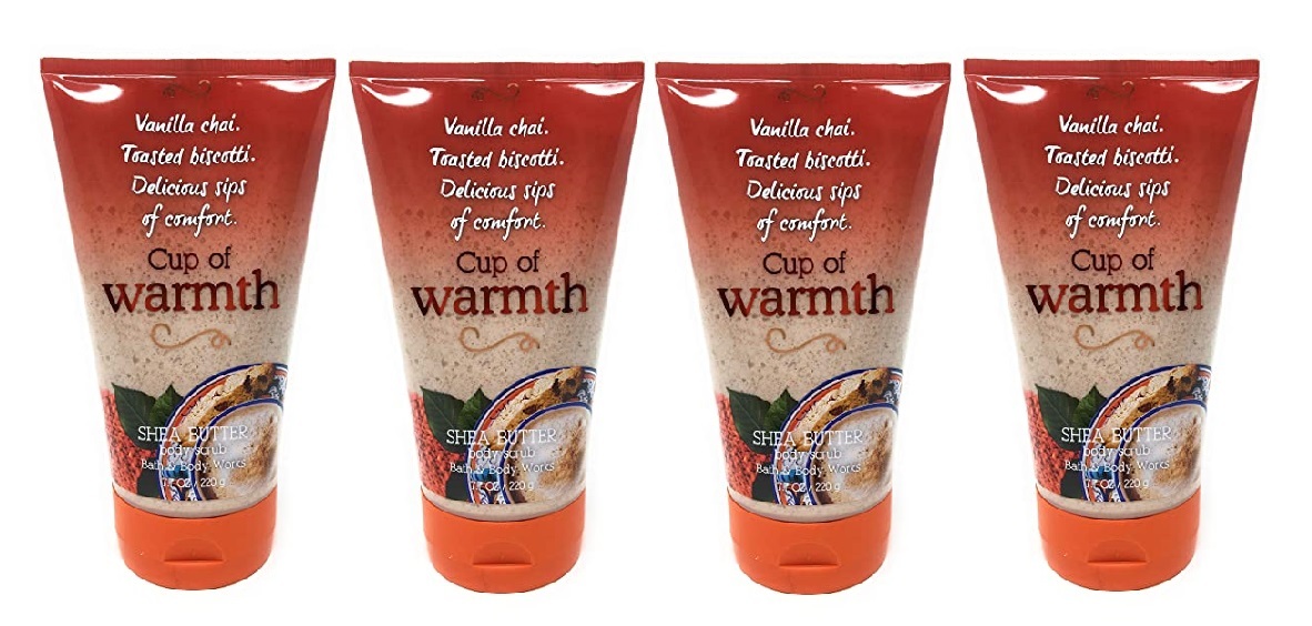 Primary image for Bath & Body Works Cup Of Warmth Shea Butter Body Scrub 7.7 oz -x4