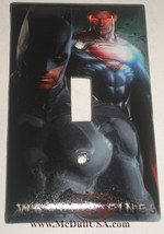 Superman & Batman Light Switch Power Duplex Outlet Wall Cover Plate Home decor image 1