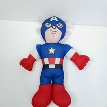 Marvel Captain America Super Hero Squad Plush Stuffed 14&quot; Avengers No Sh... - $12.86