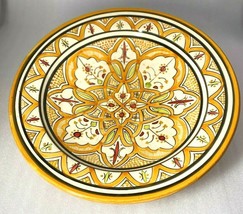 GGE &quot;WARDA ORANGE” Terracotta Serving Platter Pottery MOROCCAN ART DESIG... - $78.21