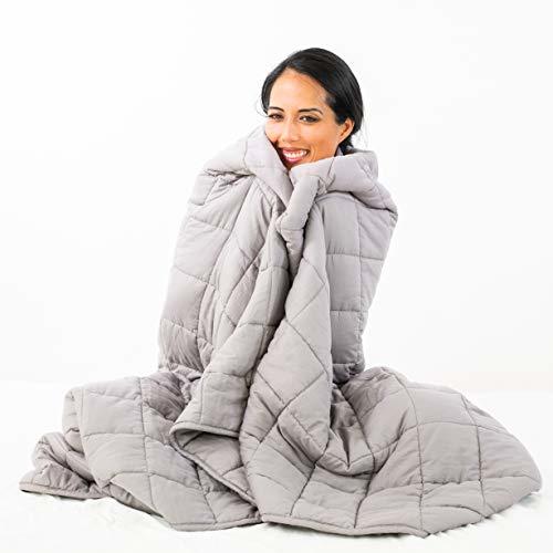 Nuzzie Cooling Weighted Blanket - 15 lbs - Queen - 60x80 - Adult or