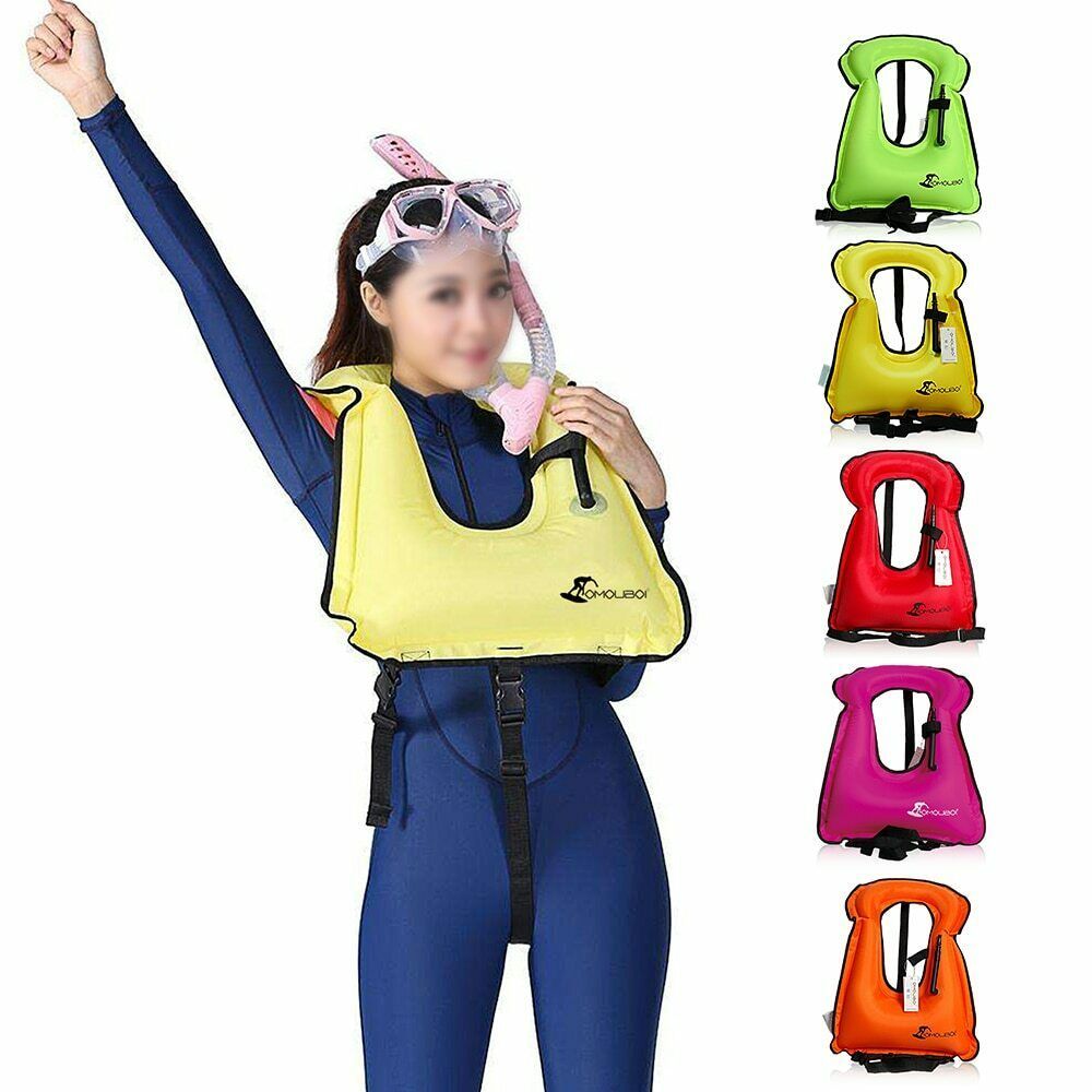 ENJOY® Inflatable Swim Vest Life Jacket For Snorkeling Floating Device