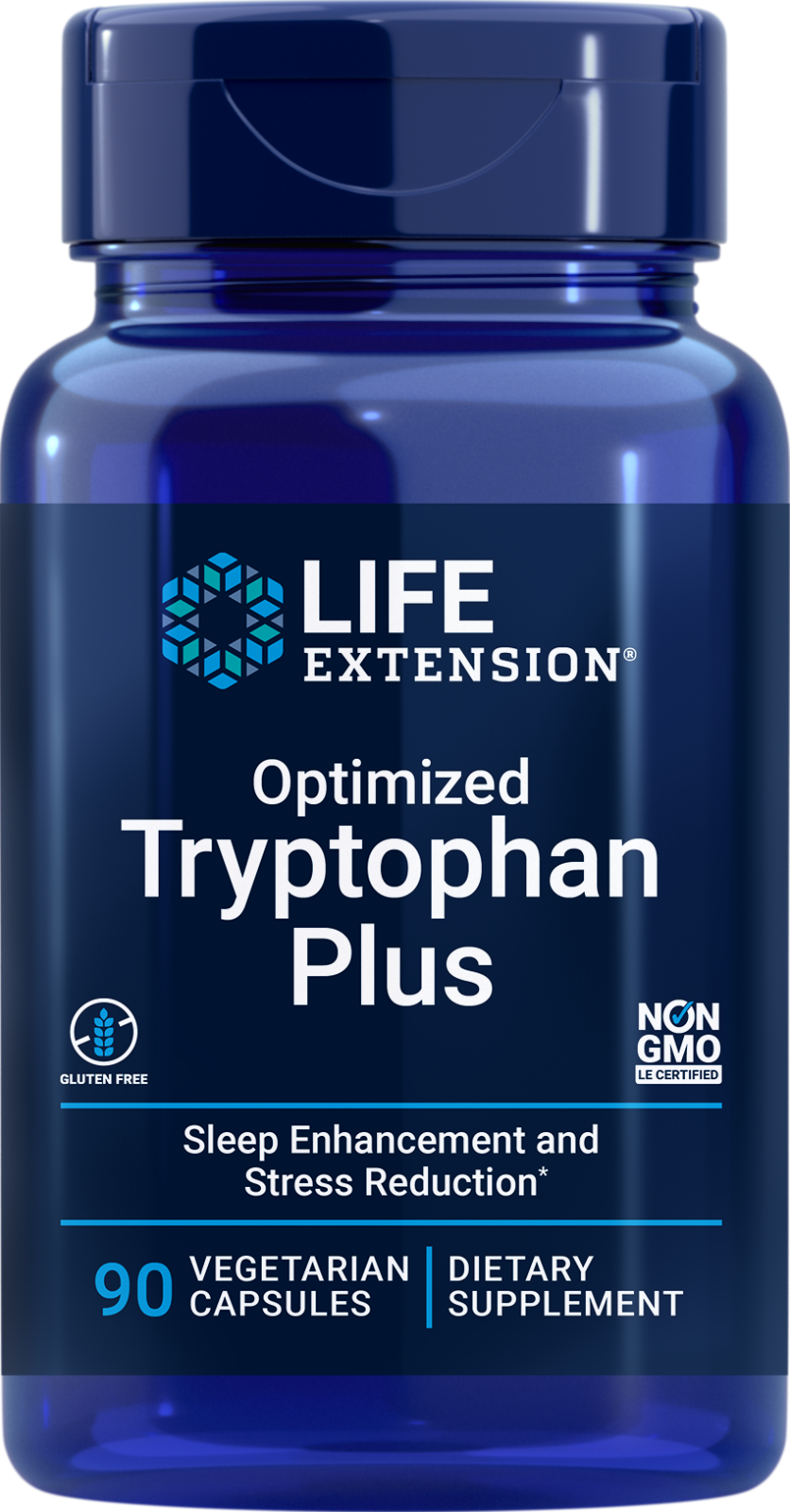 Life Extension Optimized Tryptophan Plus 90 caps L-Tryptophan 1000mg/Niacinamide